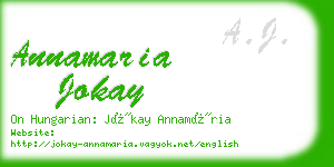 annamaria jokay business card